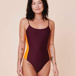 Penida Colorblock Badedragt Deep/flame