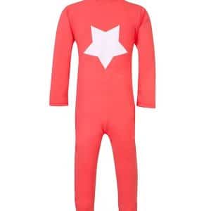 Petit Crabe Badeheldragt - Lou - UV50+ - Mørk Koral m. Stjerne