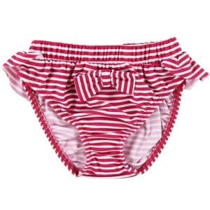 Petit Crabe Bikinitrusser - Zoe - UV50+ - Rød/Hvidstribet