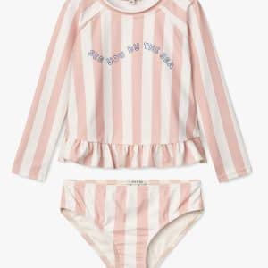 LIEWOOD Dagny Badesæt, Stripe Sorbet Rose/Creme De La Creme, 92