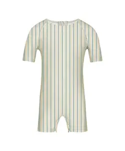 Badeheldragt - Striped - Fern