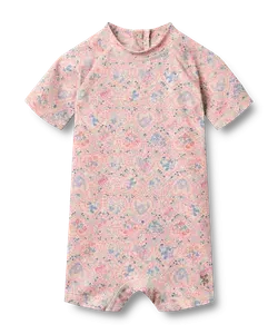 Cas Badedragt - Pink Heart Flowers