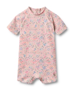 Cas Badedragt - Pink Heart Flowers