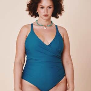 Medewi Draperet Badedragt Teal