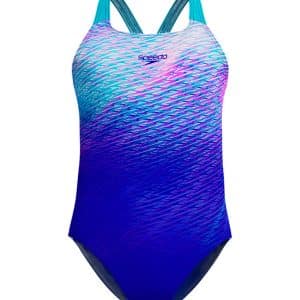 Speedo Badedragt - Powerback - Deep Sapphire/ Mayan Blue