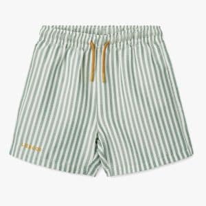 LIEWOOD Duke Stripe Badeshorts, Stripe Peppermint/Crisp white, 122