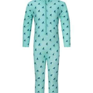 Petit Crabe Badeheldragt - Lou - UPF 50+ - Aqua/Boat