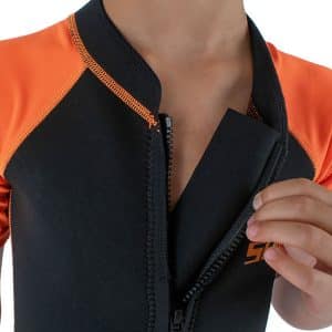 Seac Badeheldragt - Dolphin Shorty Kid - 1,5 mm - Sort/Orange