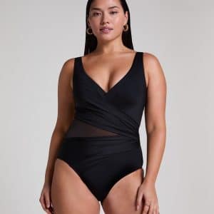 Shaping Shell Mesh Swimsuit