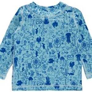 Soft Gallery Silver Blue Baby Astin Dive Sun UV Badebluse