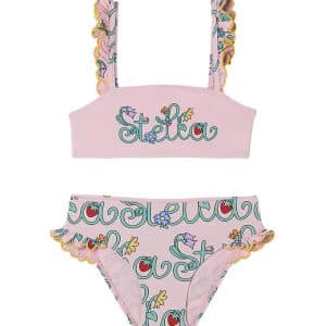 Stella McCartney Kids Bikini - UV50+ - Rosa m. Blomster