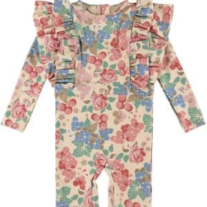 Konges Sløjd Badeheldragt - UV40+ - Manuca Frill - Bloomiegrape